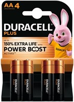 Batterij Duracell Plus Powerboost 4x AA 4 Stuk