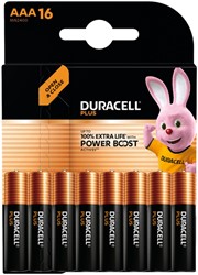 Batterij Duracell Plus Powerboost AAA X16 16 Stuk