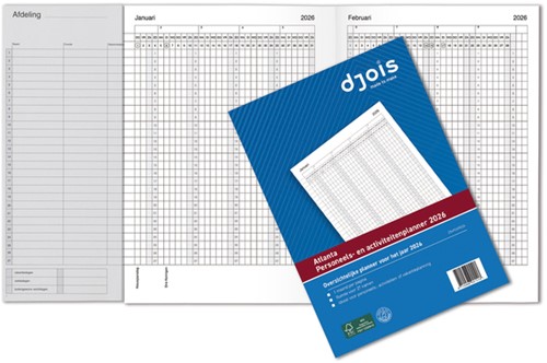 Jaarplanner 2026 Djois personeel- en activiteiten 1 Stuk