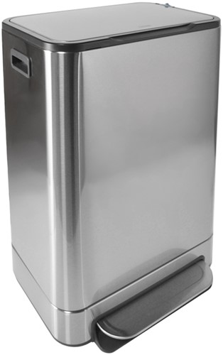 Afvalbak Desq pedaalemmer 40 liter RVS zilver 1 Stuk
