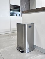 Pedaalemmer Desq 40 liter rvs zilver 1 Stuk-3