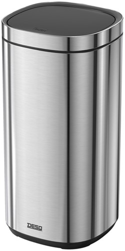 Afvalbak Desq Touch 30 liter RVS zilver 1 Stuk