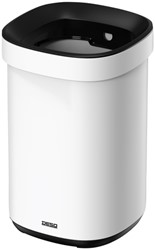 Afvalbak Desq open inworp 20 liter metaal wit 1 Stuk