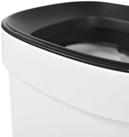 Afvalbak Desq open inworp 20 liter metaal wit 1 Stuk-3