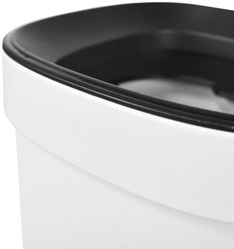 Afvalbak Desq open inworp 20 liter metaal wit 1 Stuk-3