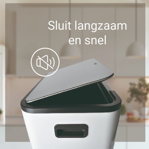 Pedaalemmer Desq 40 liter RVS wit 1 Stuk-2