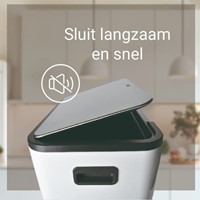 Pedaalemmer Desq 40 liter RVS wit 1 Stuk-2