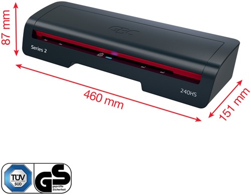 Lamineermachine GBC 240HS Home Office A3 1 Stuk-2