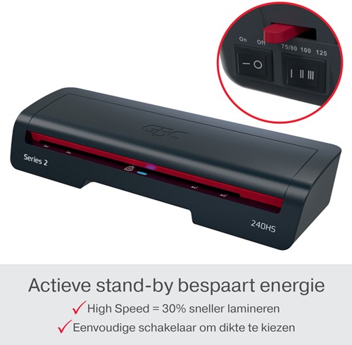 Lamineermachine GBC 240HS Home Office A3 1 Stuk-3
