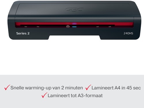 Lamineermachine GBC 240HS Home Office A3 1 Stuk-4