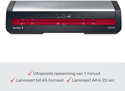 Lamineermachine GBC 480HS Office A3 1 Stuk-4