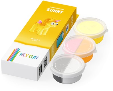 Klei Hey Clay Sunny 3 potjes 1 Doos-2