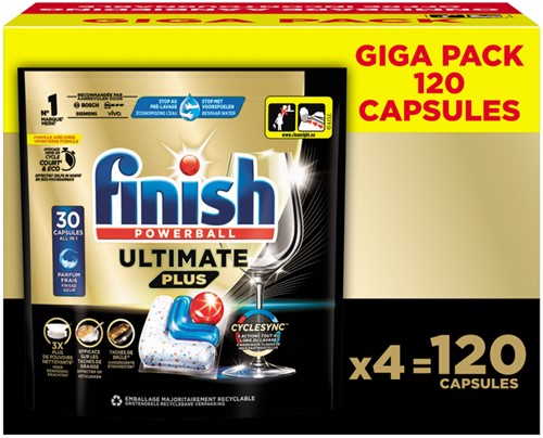 Vaatwastabletten Finish Ultimate plus 120 stuks 120 Stuk