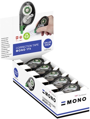 CorrectietapeTombow MONO zijwaarts 4.2mmx10m 20st 20 Stuk