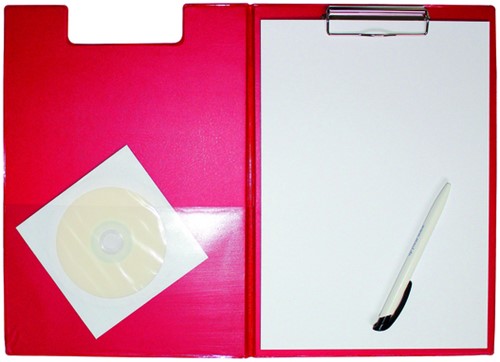 Klembordmap MAUL A4 staand PVC met penlus rood 1 Stuk-1