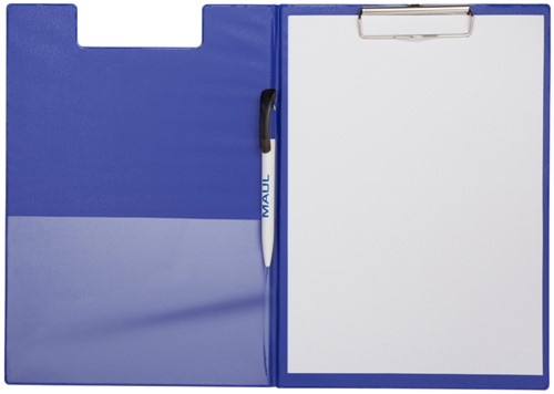Klembordmap MAUL A4 staand PVC met penlus blauw 1 Stuk-3