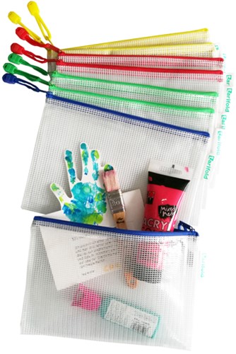 Opbergtas Djois met rits A5 assorti 1 Stuk-3