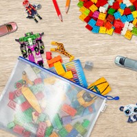 Opbergtas Djois met rits A3 assorti 1 Stuk-3