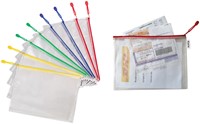 Opbergtas Djois met rits A4 assorti 1 Stuk-2