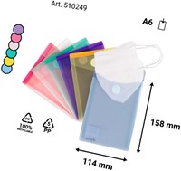 Enveloptas Djois CC A6 verticaal assorti 1 Stuk-4