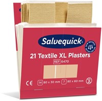 Pleisters Salvequick textiel extra groot 6x21st 6 pak-2