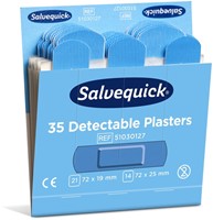 Pleisters Salvequick detectabel refill 6x35st 6 pak-2