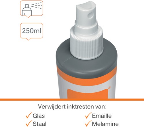 Whiteboardreinigingsspray Nobo waterbasis 250ml 1 Stuk-2