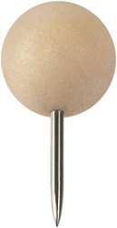 Punaises Nobo hout voor memobord 40st 40 Stuk