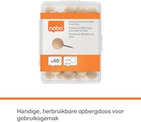 Punaises Nobo hout voor memobord 40st 40 Stuk-1