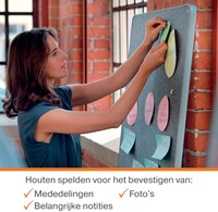 Punaises Nobo hout voor memobord 40st 40 Stuk-2