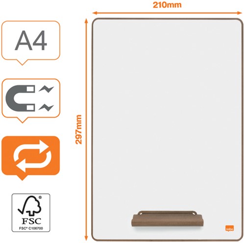 Whiteboard Nobo A4 mini 4st 4 Stuk-2