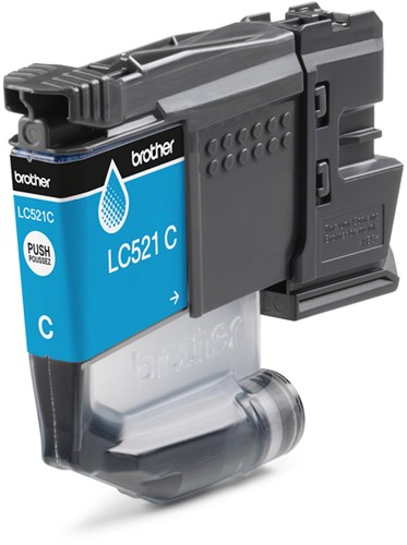 Inktcartridge Brother LC-521C blauw 1 Stuk-2