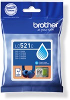 Inktcartridge Brother LC-521C blauw 1 Stuk