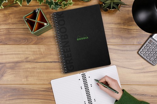 Notitieboek Rhodia Greenbook recycled A5+ lijn hc 1 Stuk-2