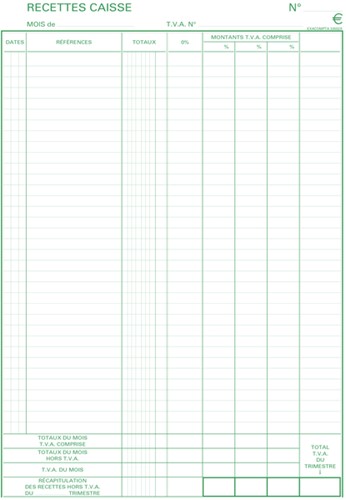 Kasboek Exacompta ontvangsten dupli 50vel FR 1 Stuk-3