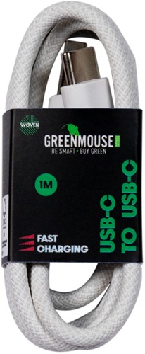 Kabel Green Mouse USB-C to USB-C data Woven 1m 1 Stuk-2