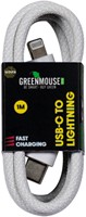 Kabel Green Mouse USB-C to Lightning data Woven 1m 1 Stuk-2