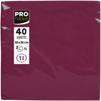Servet Pronappe 380x380mm 40 vel bordeauxrood 40 Stuk