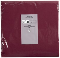 Servet Pronappe 380x380mm 40 vel bordeauxrood 40 Stuk-2