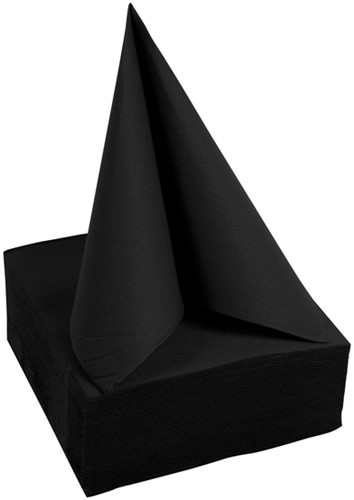Servet Pronappe 380x380mm 40 vel zwart 40 Stuk-2