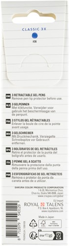Gelschrijver Sakura Gelly Roll Classic 3st blauw 3 Stuk-3