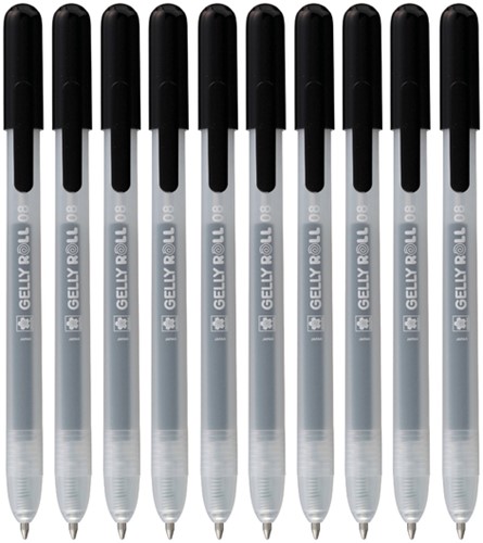 Gelschrijver Sakura Gelly Roll Classic 10st zwart 10 Stuk