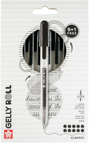 Gelschrijver Sakura Gelly Roll Classic 10st zwart 10 Stuk-2