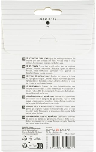 Gelschrijver Sakura Gelly Roll Classic 10st zwart 10 Stuk-3