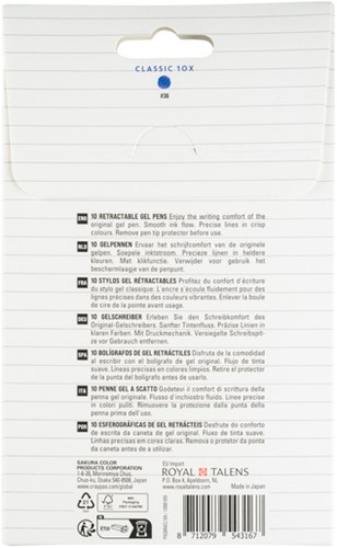 Gelschrijver Sakura Gelly Roll Classic 10st blauw 10 Stuk-3