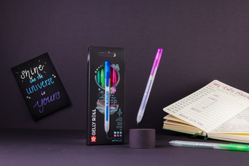 Gelschrijver Sakura Gelly Roll Metallic 6 kleuren 6 Stuk-2