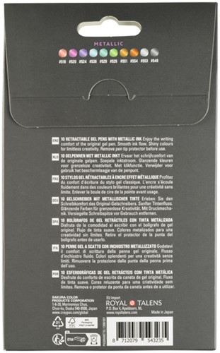 Gelschrijver Sakura Gelly Roll Metallic 10 kleuren 10 Stuk-3