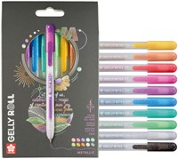 Gelschrijver Sakura Gelly Roll Metallic 10 kleuren 10 Stuk-1