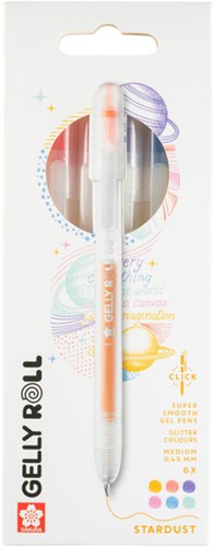 Gelschrijver Sakura Gelly Roll Stardust 6 kleuren 6 Stuk-2