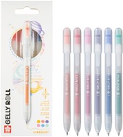 Gelschrijver Sakura Gelly Roll Stardust 6 kleuren 6 Stuk-1